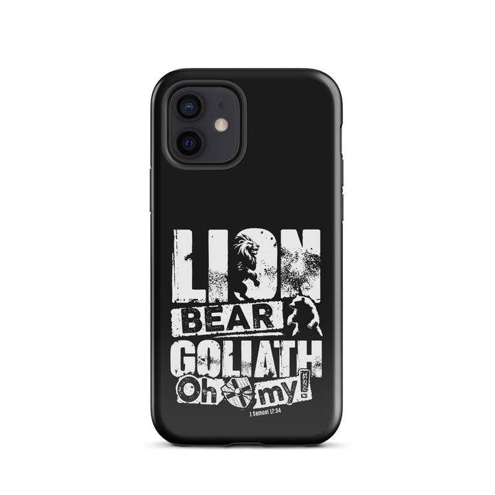 Christian Phone Case Lion Bear Goliath for iPhone® iPhone® Phone Cases Glossy iPhone 12 