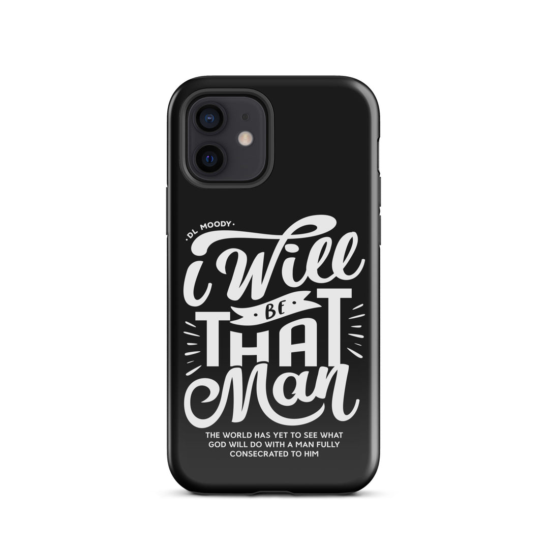 Christian Phone Case I Will Be That Man Black for iPhone® iPhone® Phone Cases Glossy iPhone 12 