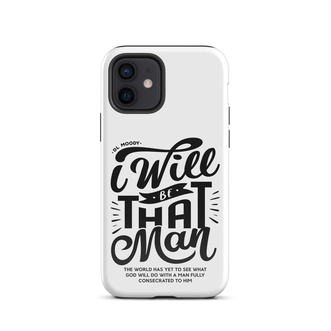 Christian Phone Case I Will Be That Man White for iPhone® iPhone® Phone Cases Glossy iPhone 12 