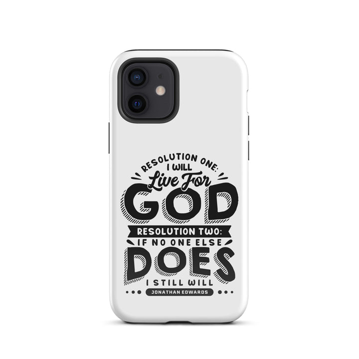 Christian Phone Case Live For God White for iPhone® iPhone® Phone Cases Glossy iPhone 12 