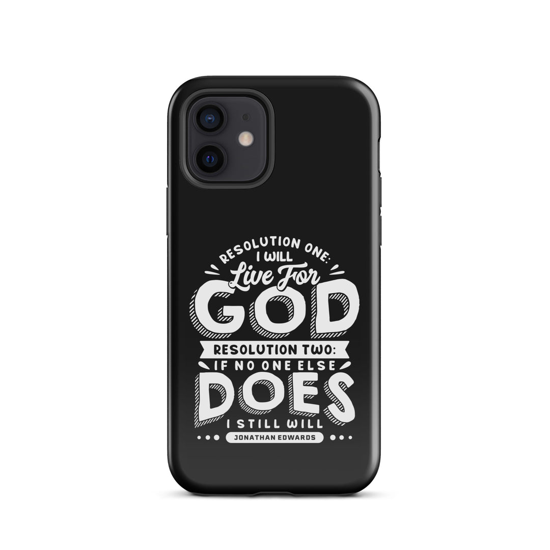 Christian Phone Case Live For God Black for iPhone® iPhone® Phone Cases Glossy iPhone 12 