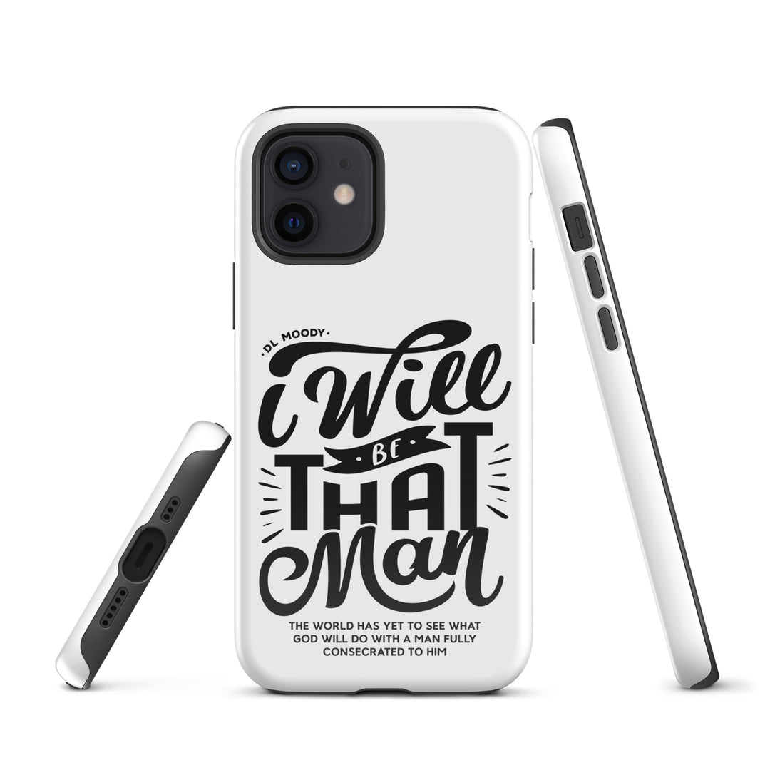 Christian Phone Case I Will Be That Man White for iPhone® iPhone® Phone Cases   