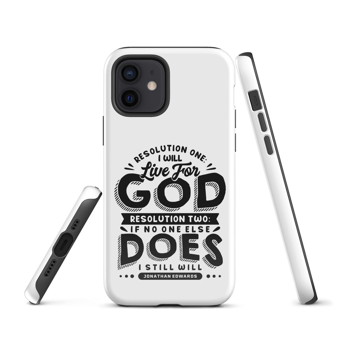 Christian Phone Case Live For God White for iPhone® iPhone® Phone Cases   