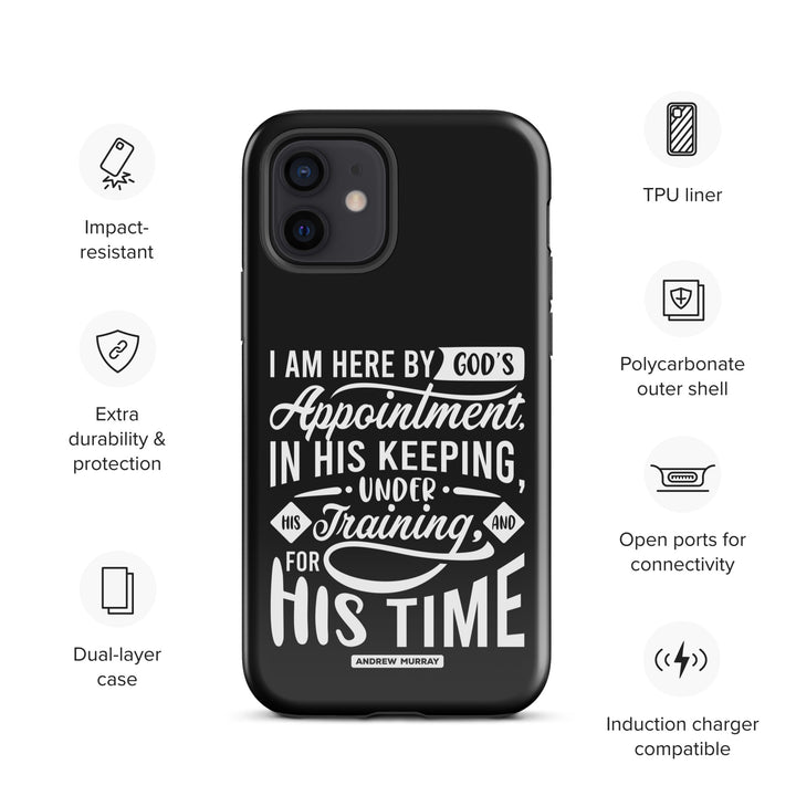 Christian Phone Case His Time Black for iPhone® iPhone® Phone Cases   