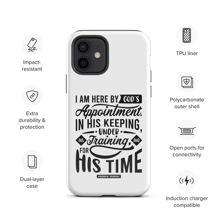 Christian Phone Case His Time White for iPhone® iPhone® Phone Cases   