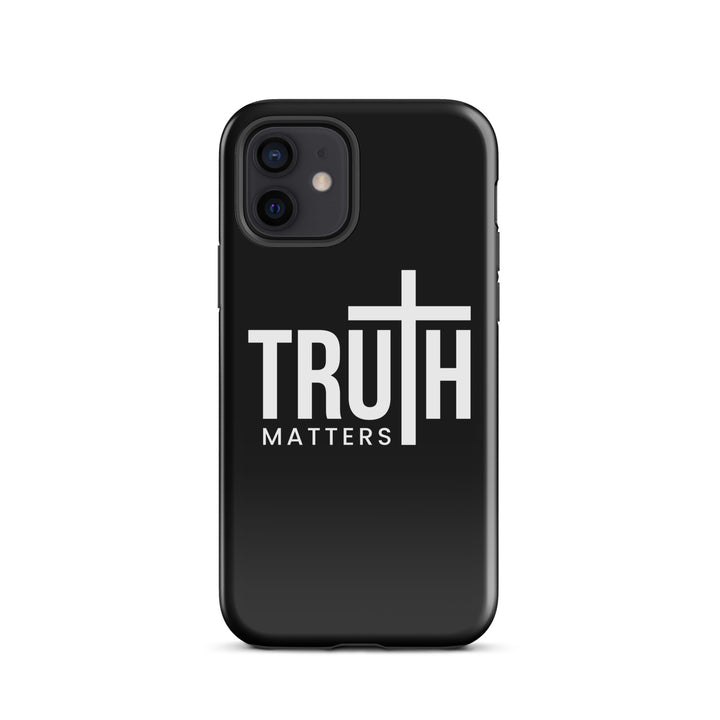 Christian Phone Case Truth Matters Black for iPhone® iPhone® Phone Cases Glossy iPhone 12 