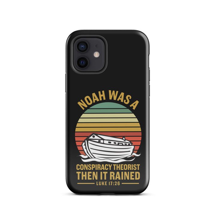 Christian Phone Case Noah Conspiracy Black for iPhone® iPhone® Phone Cases Glossy iPhone 12 