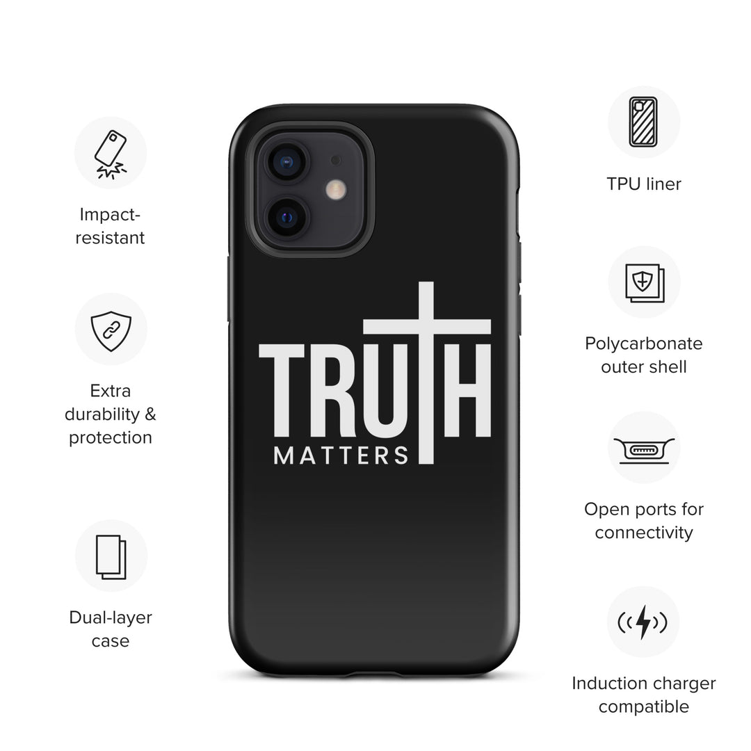 Christian Phone Case Truth Matters Black for iPhone® iPhone® Phone Cases   