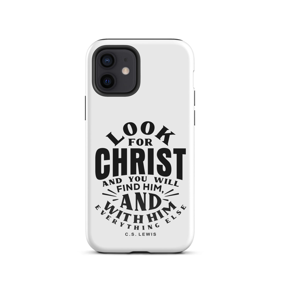 Christian Phone Case Look For Christ White for iPhone® iPhone® Phone Cases Glossy iPhone 12 