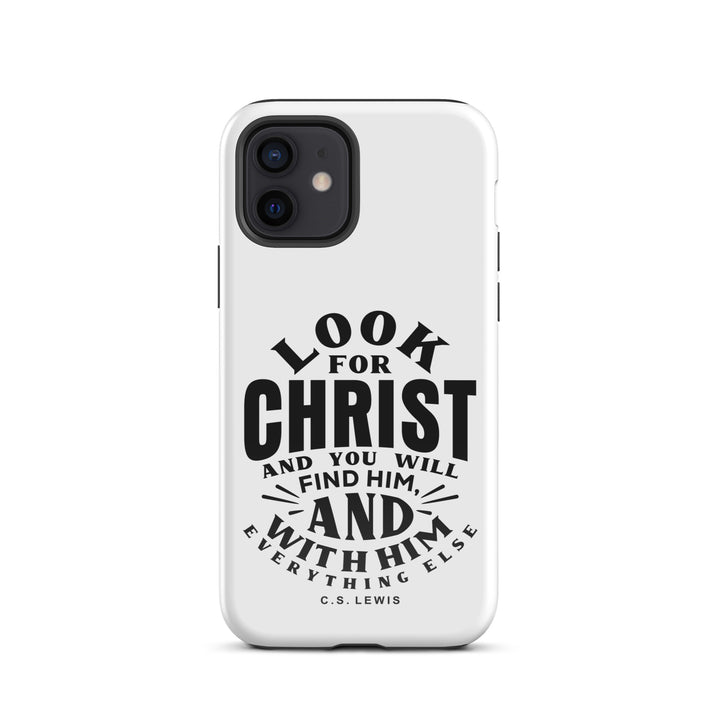 Christian Phone Case Look For Christ White for iPhone® iPhone® Phone Cases Glossy iPhone 12 