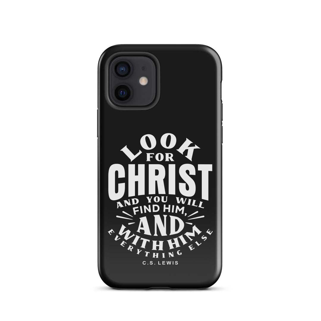 Christian Phone Case Look For Christ Black for iPhone® iPhone® Phone Cases Glossy iPhone 12 