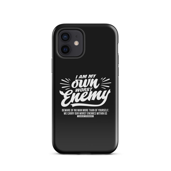 Christian Phone Case Worst Enemy Black for iPhone® iPhone® Phone Cases Glossy iPhone 12 