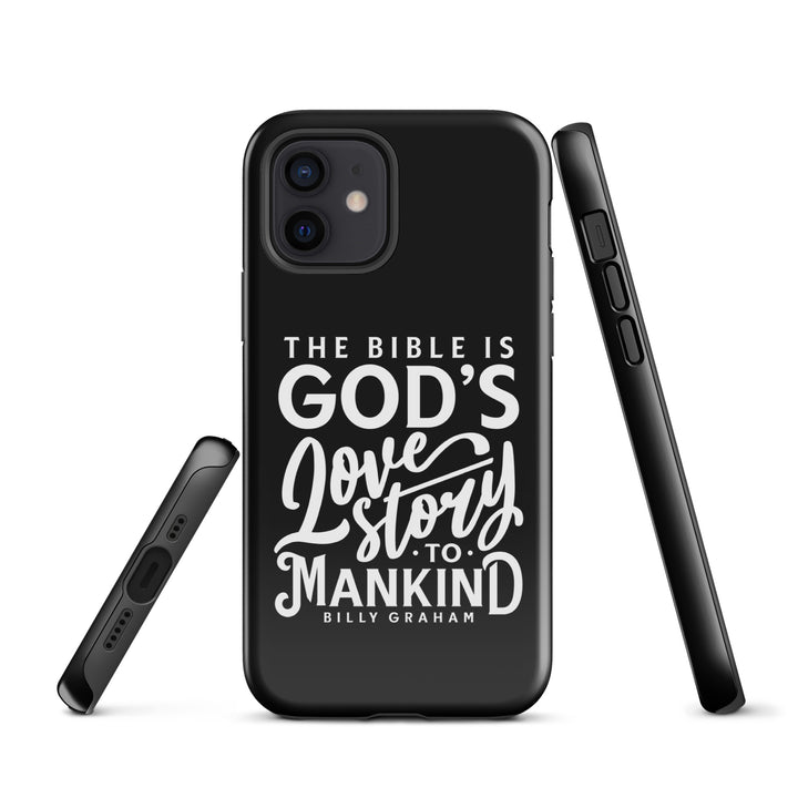 Christian Phone Case God's Love Story Black for iPhone® iPhone® Phone Cases   