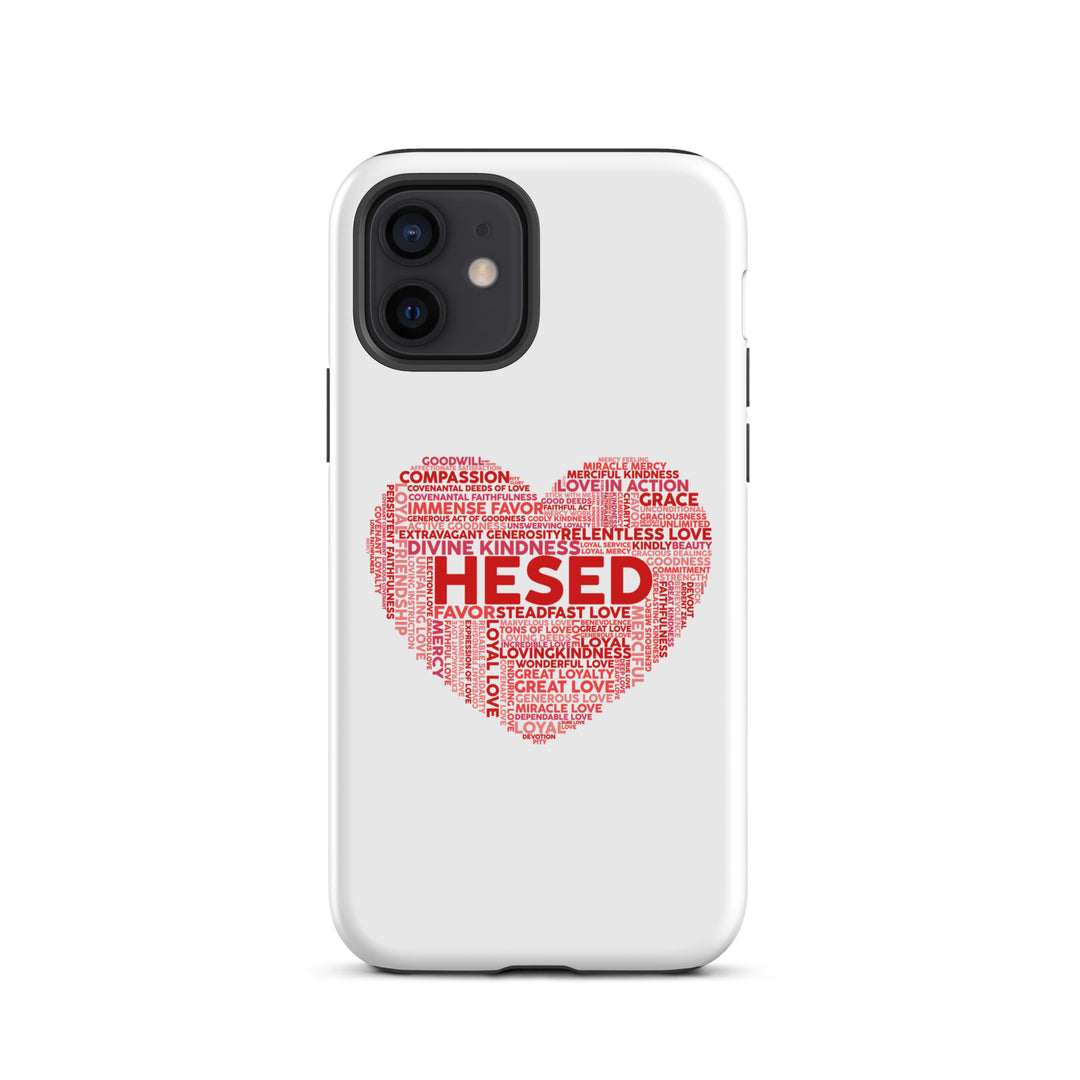 Christian Phone Case Hesed Heart White for iPhone® iPhone® Phone Cases Glossy iPhone 12 