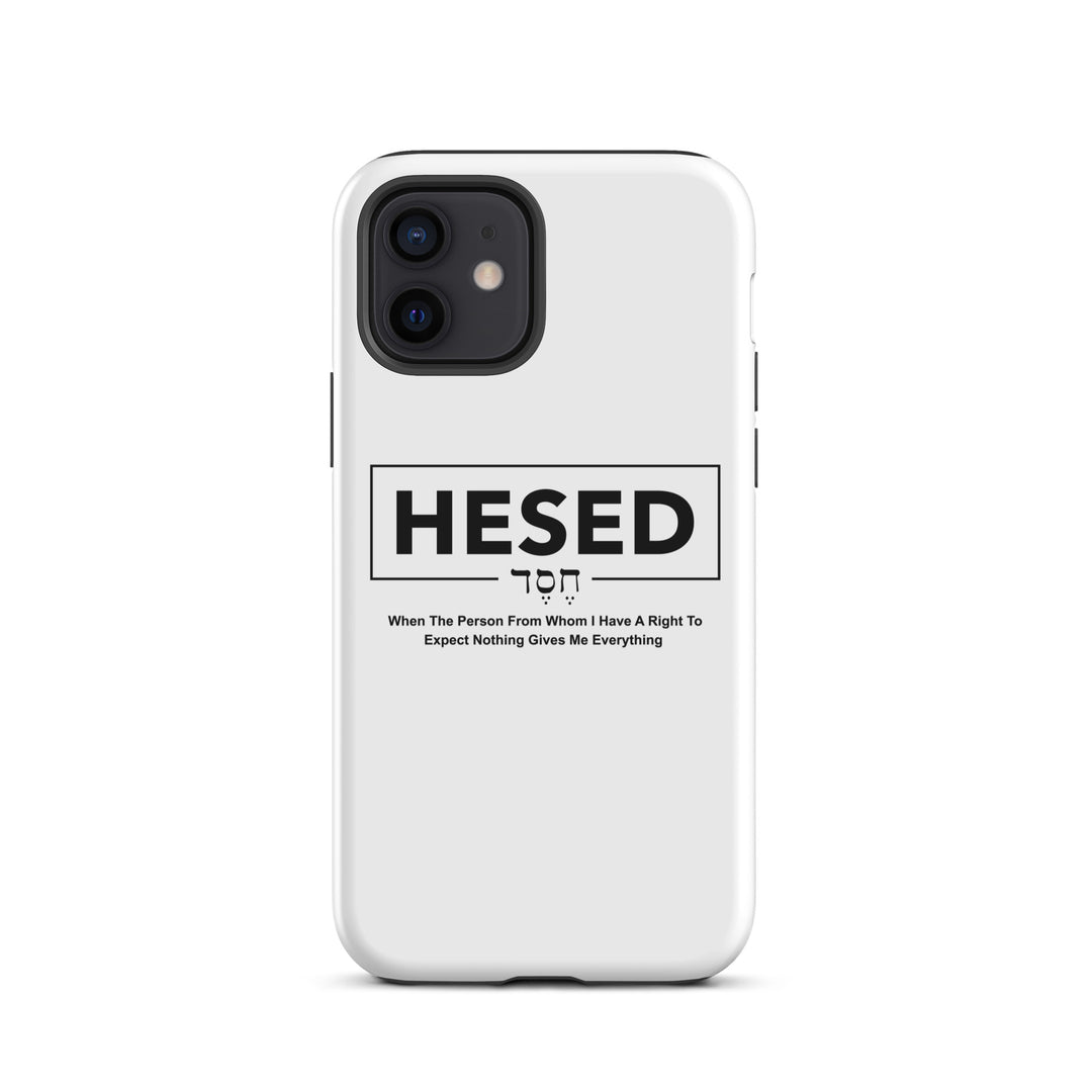 Christian Phone Case Hesed Everything White for iPhone® iPhone® Phone Cases Glossy iPhone 12 