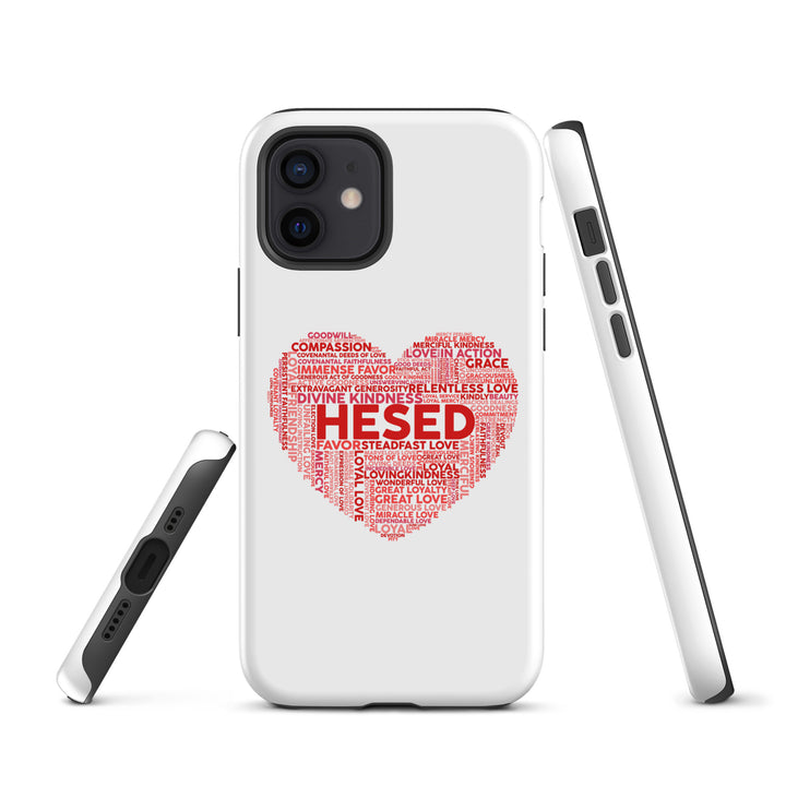 Christian Phone Case Hesed Heart White for iPhone® iPhone® Phone Cases   