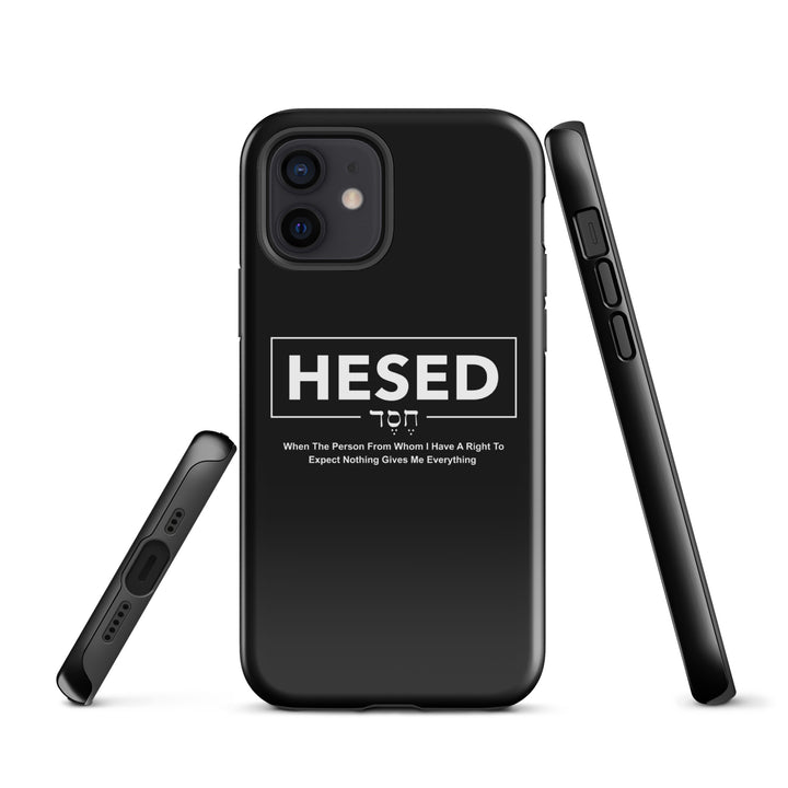 Christian Phone Case Hesed Everything Black for iPhone® iPhone® Phone Cases   