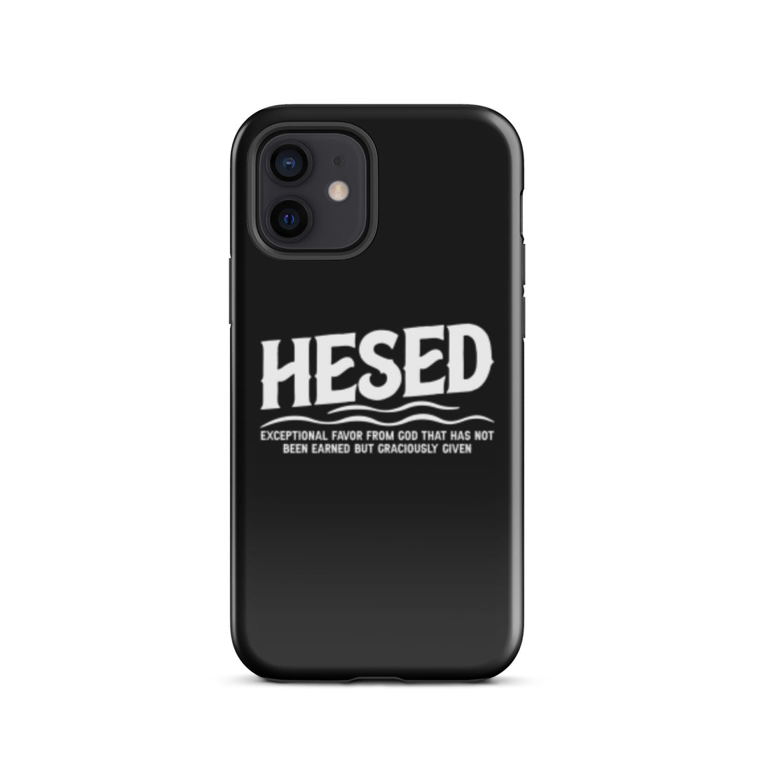 Christian Phone Case Hesed Exceptional Favor Black for iPhone® iPhone® Phone Cases Glossy iPhone 12 