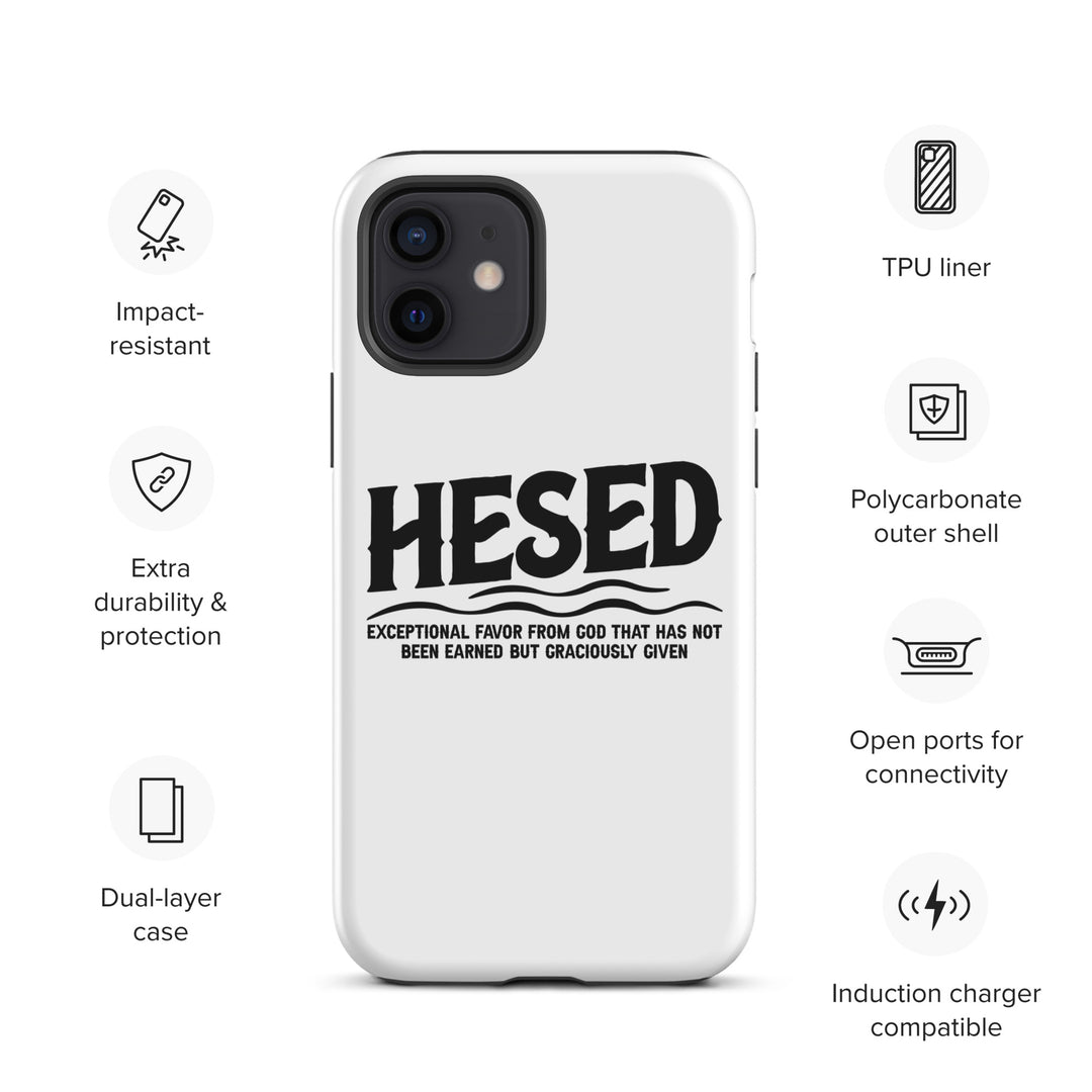 Christian Phone Case Hesed Exceptional Favor White for iPhone® iPhone® Phone Cases   