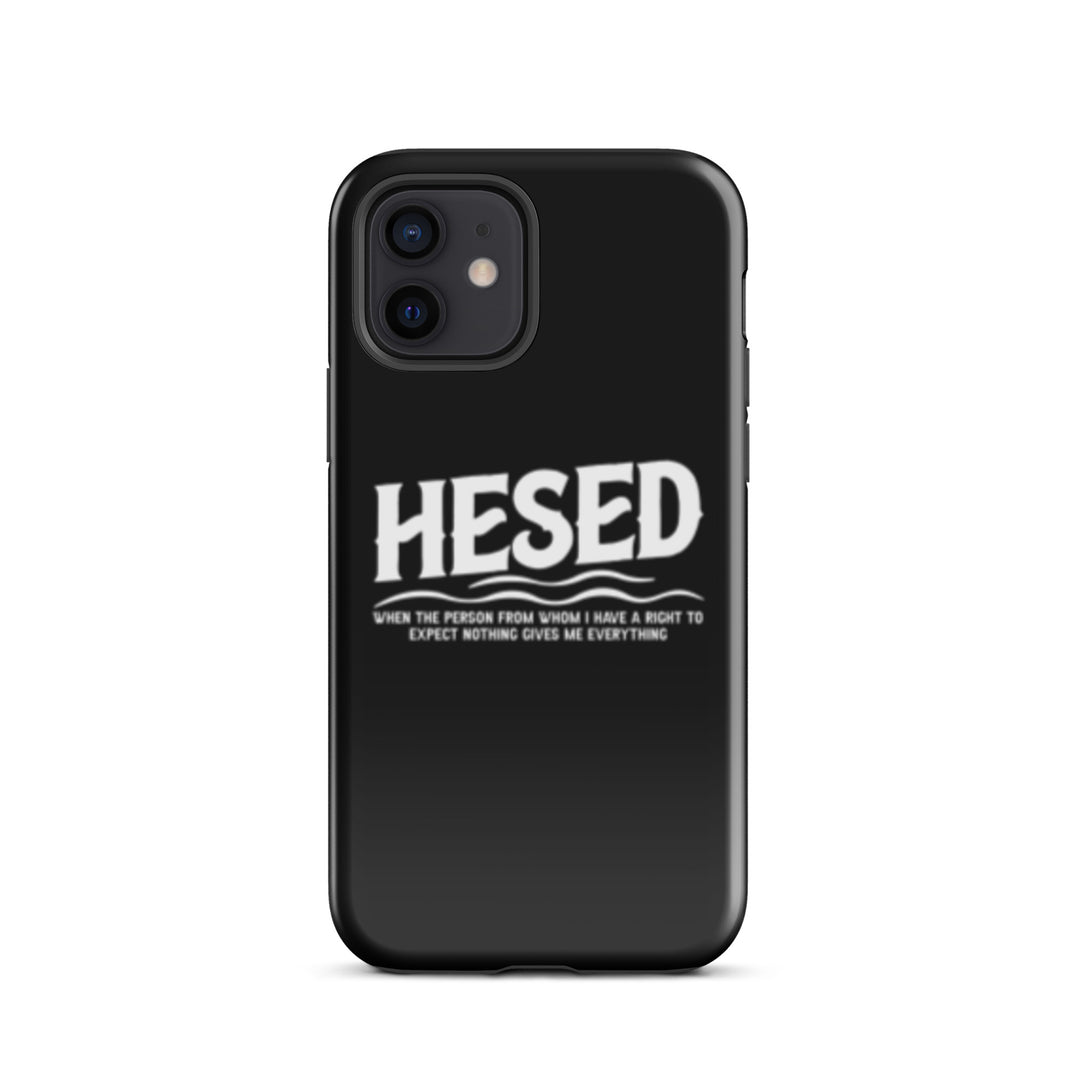 Christian Phone Case Hesed Everything Black for iPhone® iPhone® Phone Cases Glossy iPhone 12 