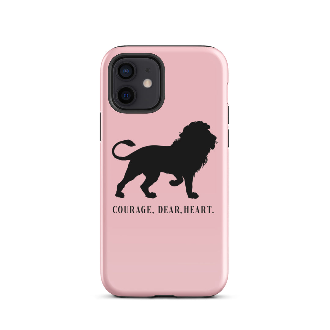 Christian Phone Case Courage Dear Heart Pink for iPhone® iPhone® Phone Cases Glossy iPhone 12 