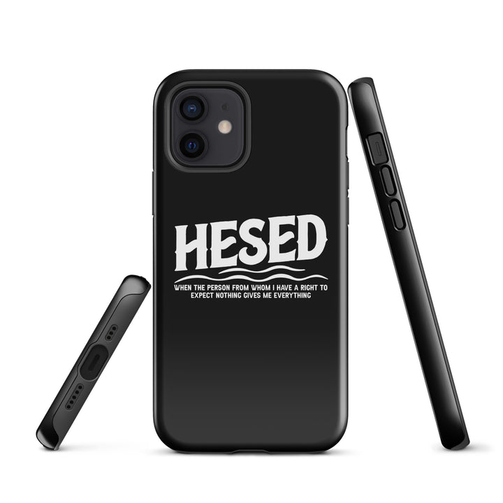 Christian Phone Case Hesed Everything Black for iPhone® iPhone® Phone Cases   