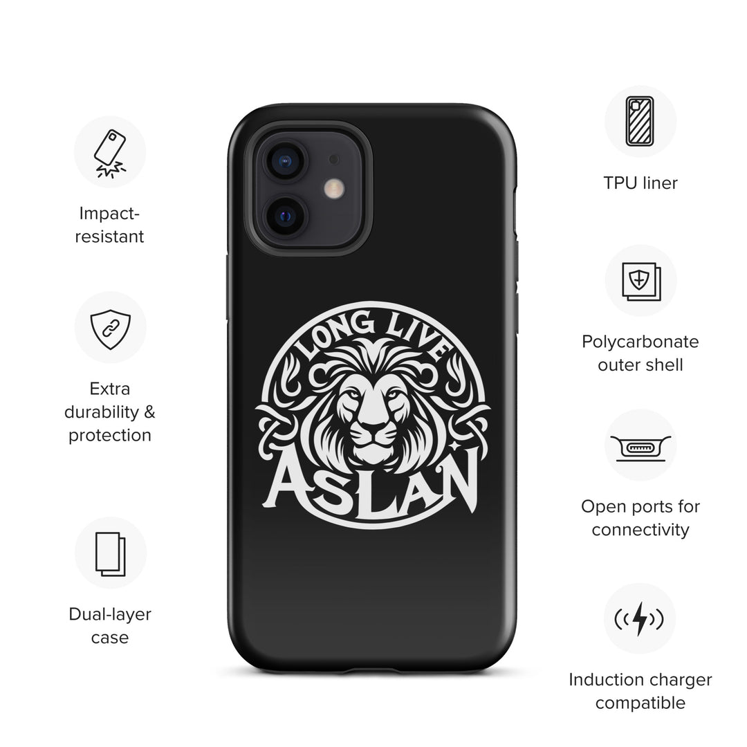 Christian Phone Case Long Live Aslan Black for iPhone® iPhone® Phone Cases   