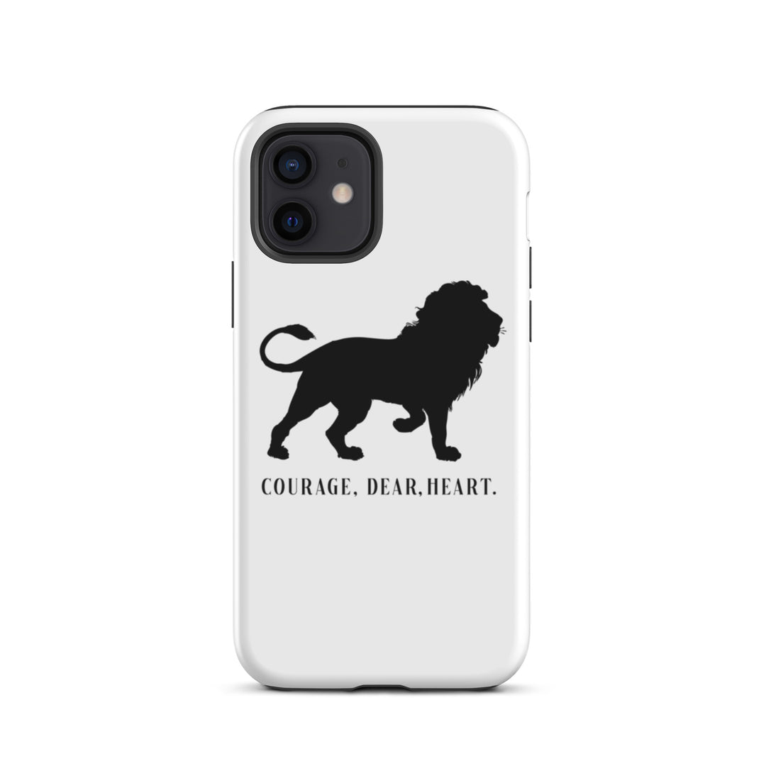 Christian Phone Case Courage Dear Heart White for iPhone® iPhone® Phone Cases Glossy iPhone 12 