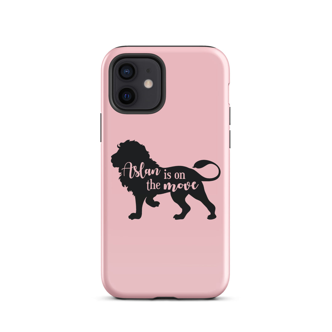 Christian Phone Case Aslan Is On Move Pink for iPhone® iPhone® Phone Cases Glossy iPhone 12 