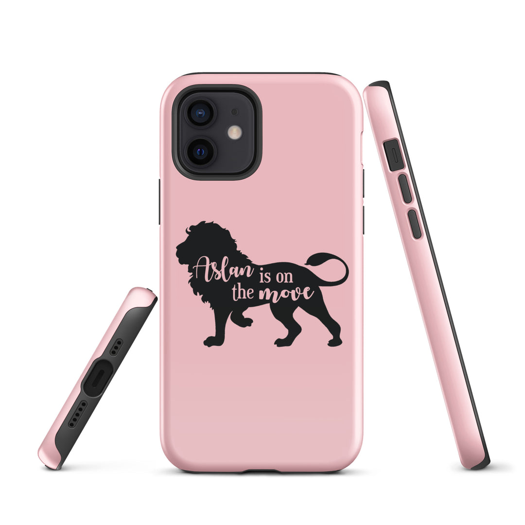 Christian Phone Case Aslan Is On Move Pink for iPhone® iPhone® Phone Cases   