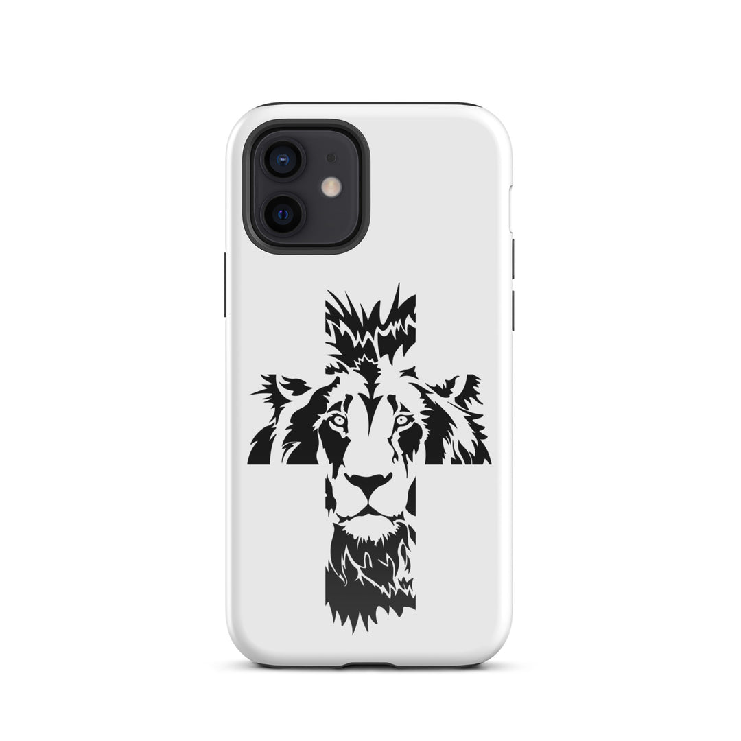 Christian Phone Case Aslan Cross White for iPhone® iPhone® Phone Cases Glossy iPhone 12 