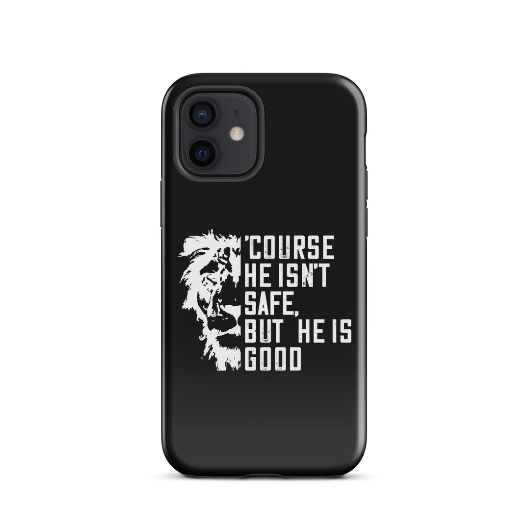 Christian Phone Case for iPhone® 'Course He Isn't Safe Black iPhone® Phone Cases Glossy iPhone 12 