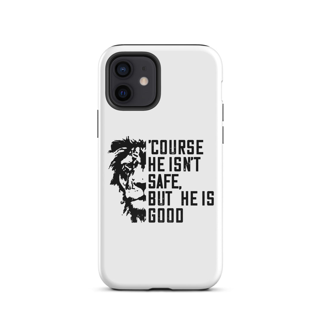 Christian Phone Case 'Course He Isn't Safe White for iPhone® iPhone® Phone Cases Glossy iPhone 12 