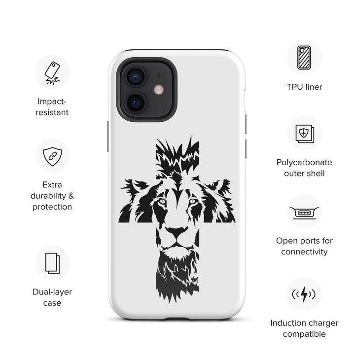 Christian Phone Case Aslan Cross White for iPhone® iPhone® Phone Cases   