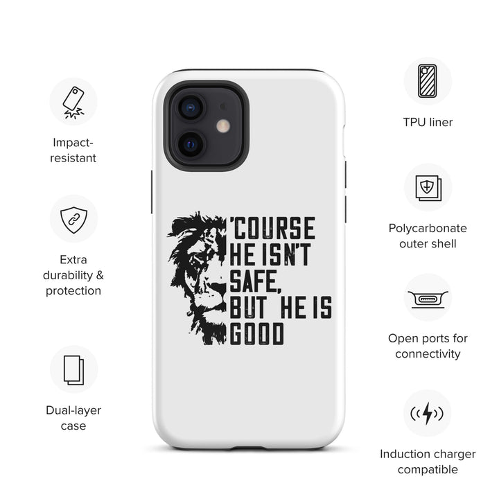 Christian Phone Case 'Course He Isn't Safe White for iPhone® iPhone® Phone Cases   