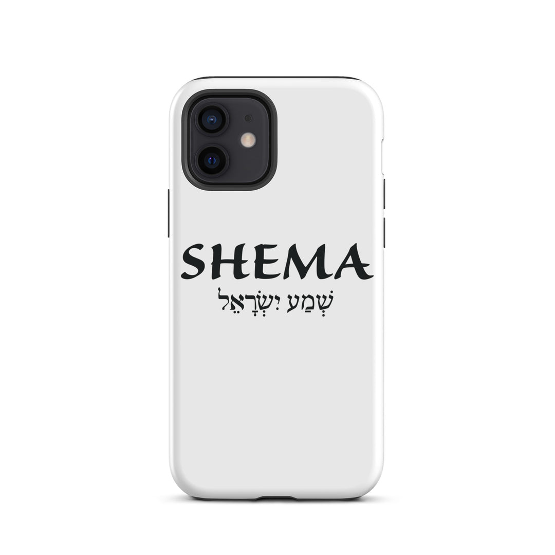 Christian Phone Case Shema Hebrew White for iPhone® iPhone® Phone Cases Glossy iPhone 12 