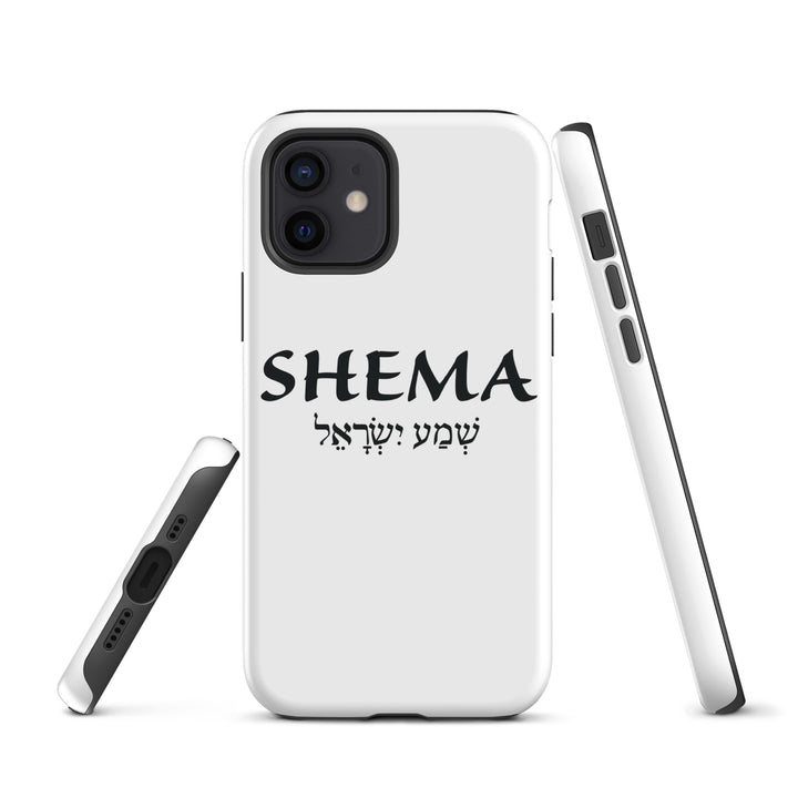 Christian Phone Case Shema Hebrew White for iPhone® iPhone® Phone Cases   