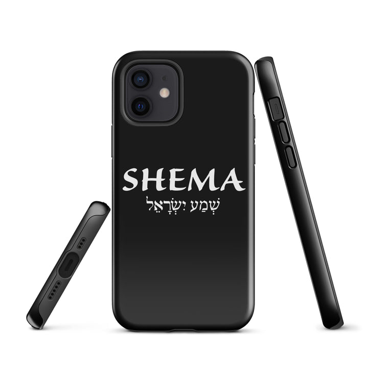 Christian Phone Case Shema Hebrew Black for iPhone® iPhone® Phone Cases   