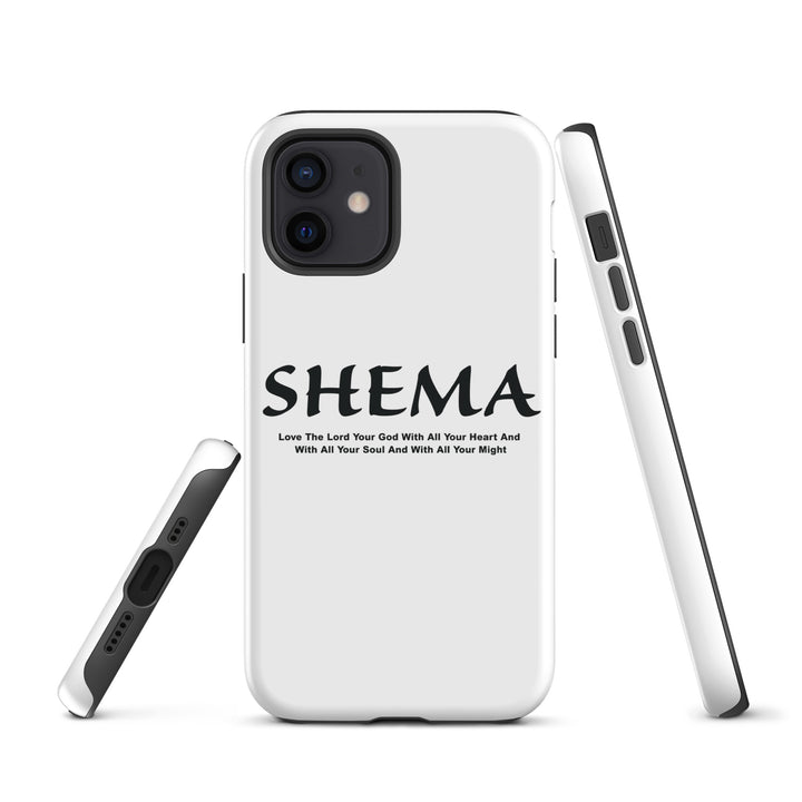 Christian Phone Case Shema Love The Lord White for iPhone® iPhone® Phone Cases   