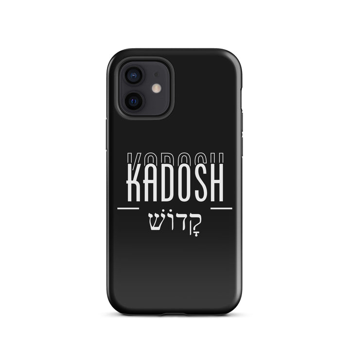 Christian Phone Case Kadosh Hebrew Black for iPhone® iPhone® Phone Cases Glossy iPhone 12 