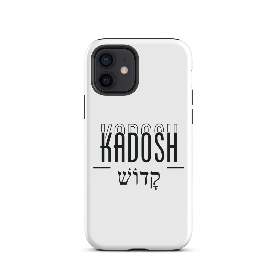 Christian Phone Case Kadosh Hebrew White for iPhone® iPhone® Phone Cases Glossy iPhone 12 