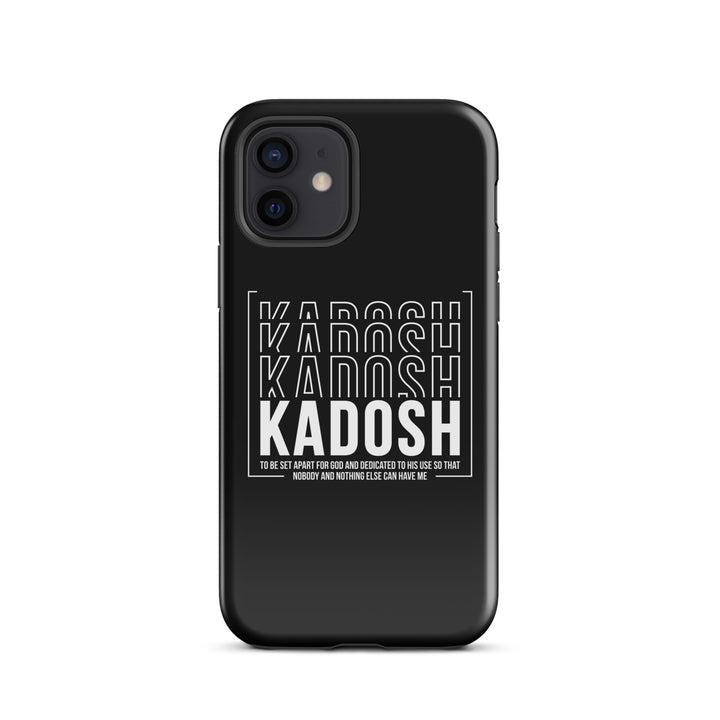 Christian Phone Case Kadosh Dedicated To His Use Black for iPhone® iPhone® Phone Cases Glossy iPhone 12 