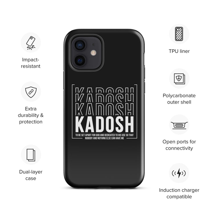 Christian Phone Case Kadosh Dedicated To His Use Black for iPhone® iPhone® Phone Cases   