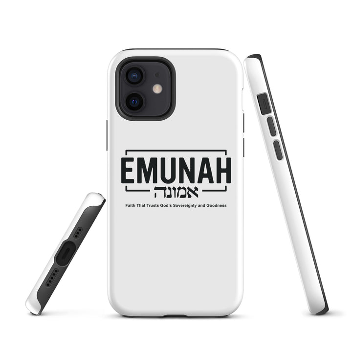 Christian Phone Case Emunah Faith That Trusts White for iPhone® iPhone® Phone Cases   