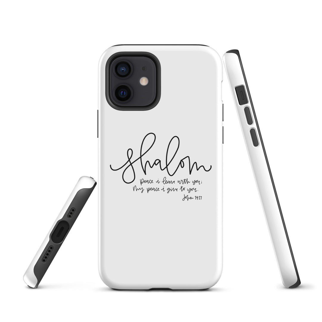 Christian Phone Case Shalom White for iPhone® iPhone® Phone Cases   