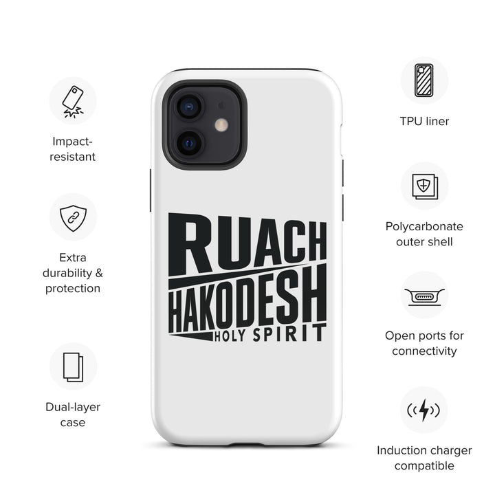 Christian Phone Case Ruach Hakodesh Holy Spirit White for iPhone® iPhone® Phone Cases   