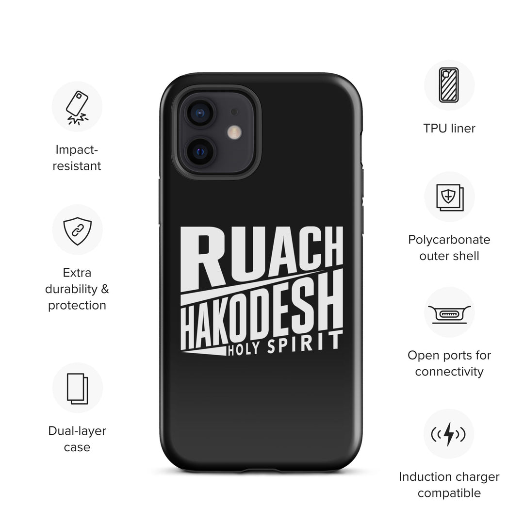 Christian Phone Case Ruach Hakodesh Holy Spirit Black for iPhone® iPhone® Phone Cases   