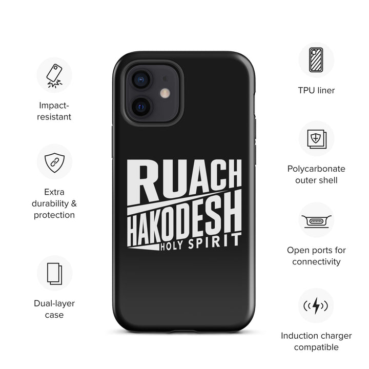 Christian Phone Case Ruach Hakodesh Holy Spirit Black for iPhone® iPhone® Phone Cases   