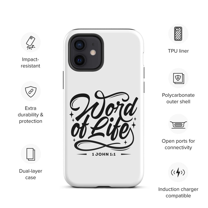 Christian Phone Case Word of Life White for iPhone® iPhone® Phone Cases   