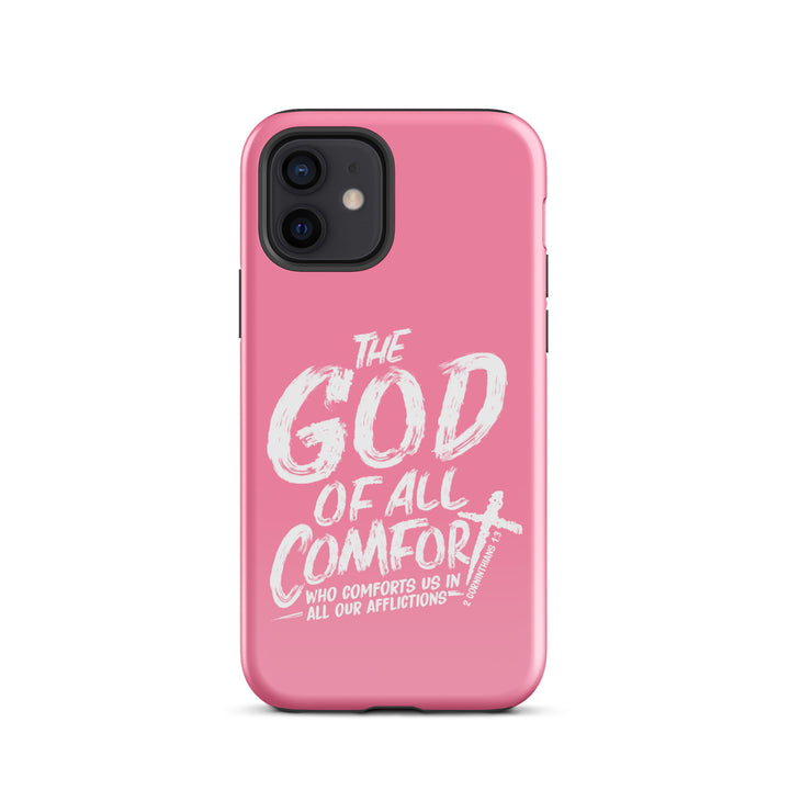 Christian Phone Case God of All Comfort Pink for iPhone® iPhone® Phone Cases Glossy iPhone 12 